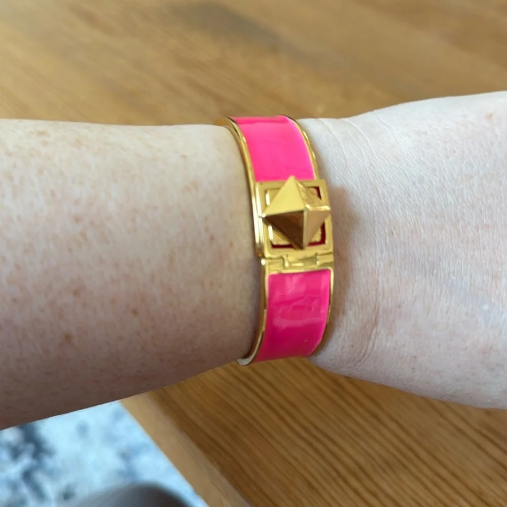 Kate Spade Pyramid Stud Turn-Lock Bangle - Picture 2 of 8